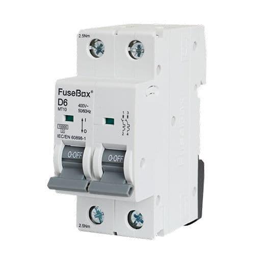 FuseBox MT10D502 Double Pole 50A 10kA D Curve MCB – Consumer Unit