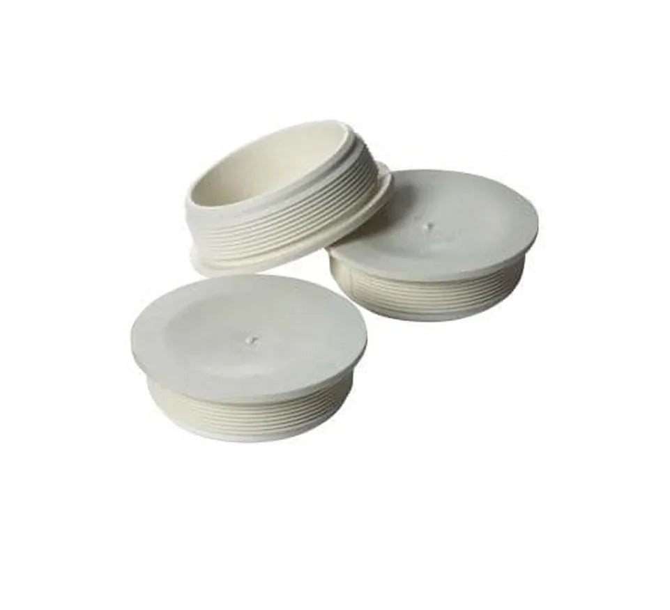 White plastic consumer unit knock out blanks for electrical enclosure accessories