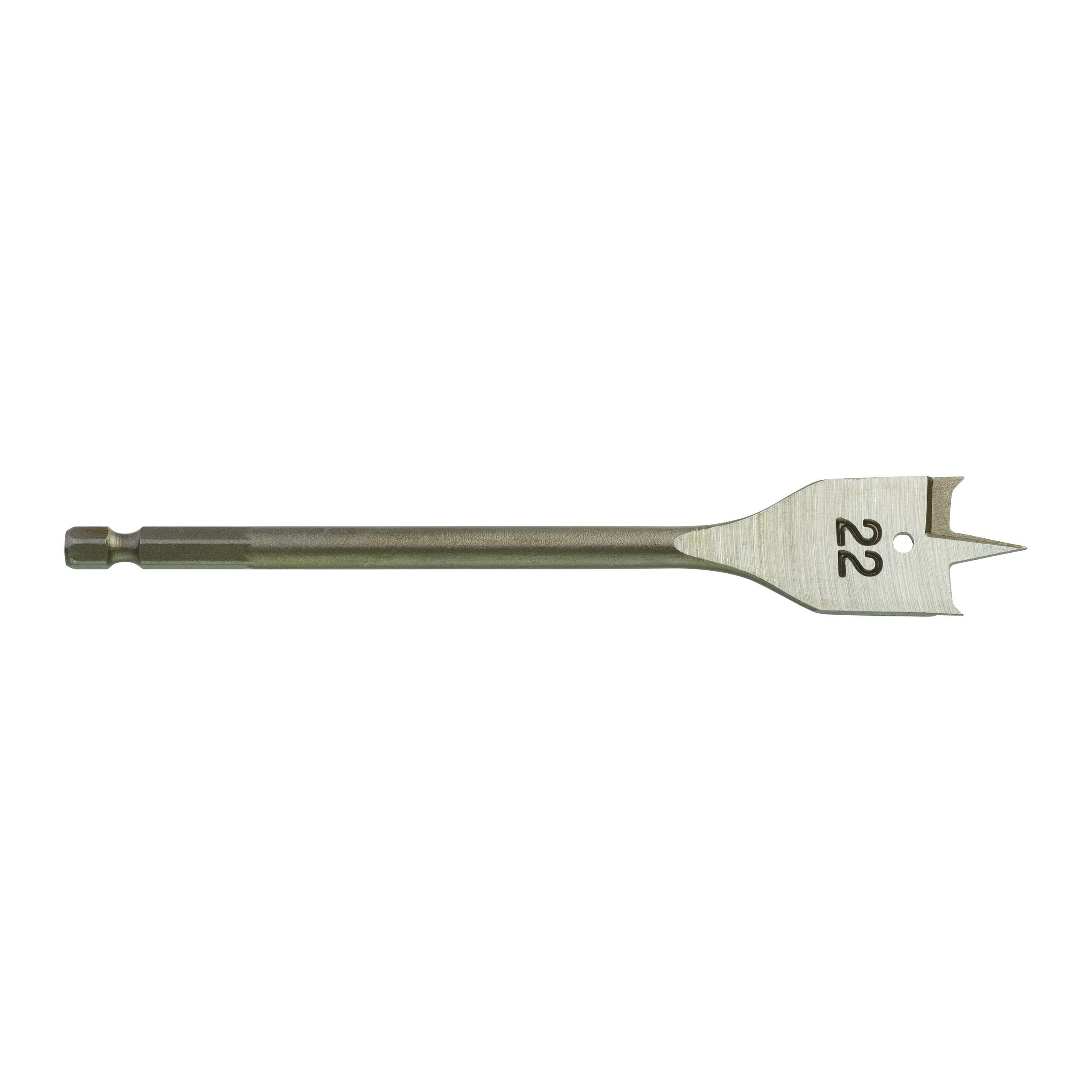 Milwaukee Flat Boring Wood Drill Bit 22 x 152mm