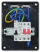 Electrical panel with fuses and wiring