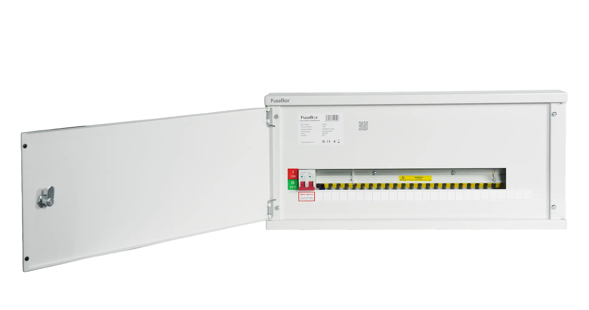 FuseBox HSP26 26 Way 100A Main Switch Horizontal Consumer Unit - HSP26