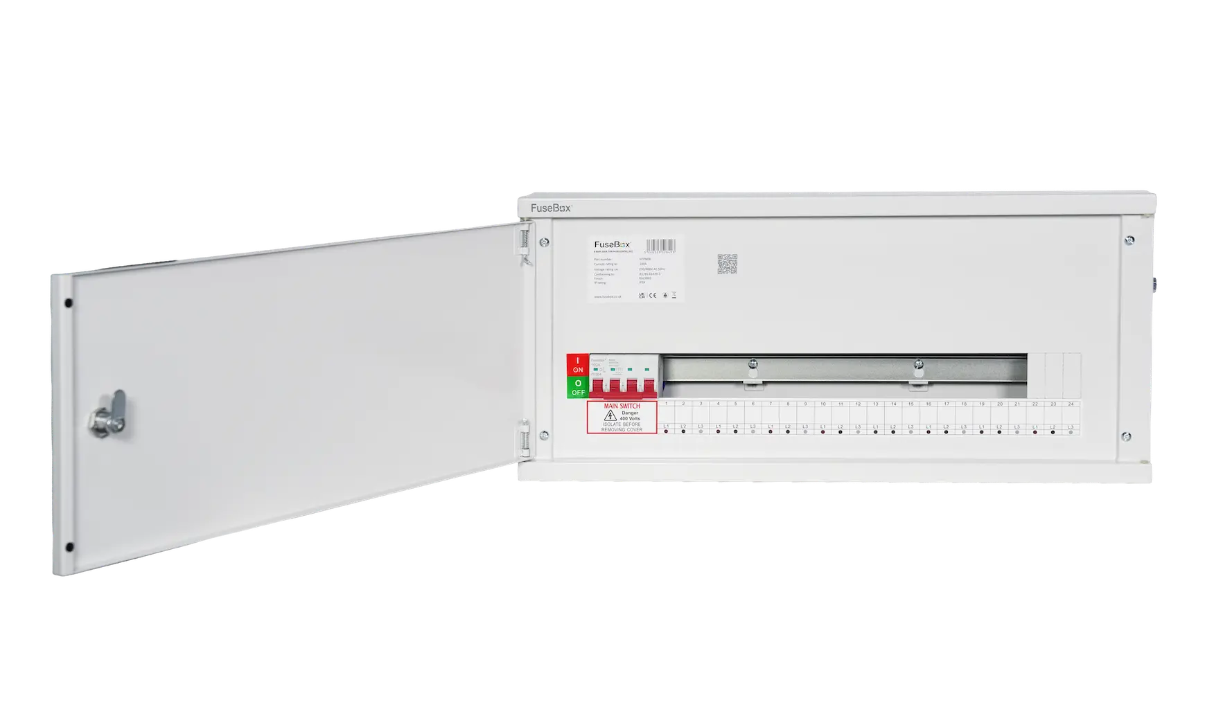 FuseBox HTPN08 8 Way 100A TP&N Horizontal Distribution Board - HTPN08