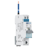 Electrical circuit breaker with Hager branding on a white background
