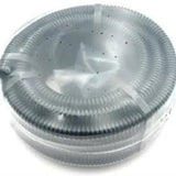 Clear plastic hose on a white background