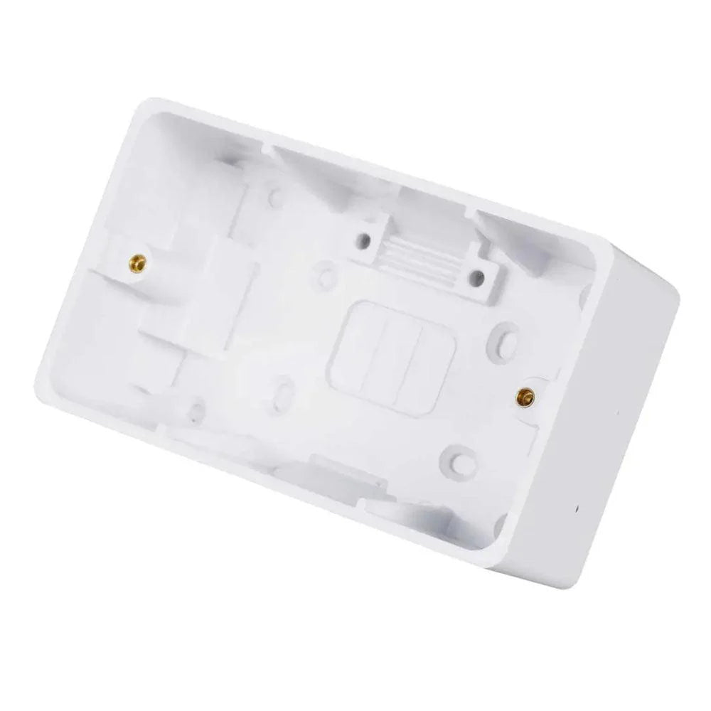 White plastic component on a white background