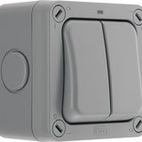 Gray pet door with visible brand logo on a white background