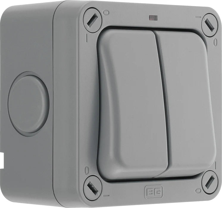 Gray pet door with visible brand logo on a white background