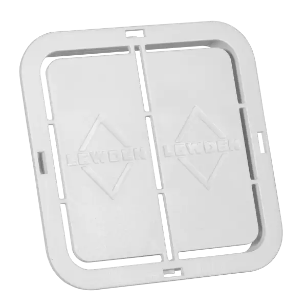 White plastic cover with 'Kwik Tek' branding on a white background