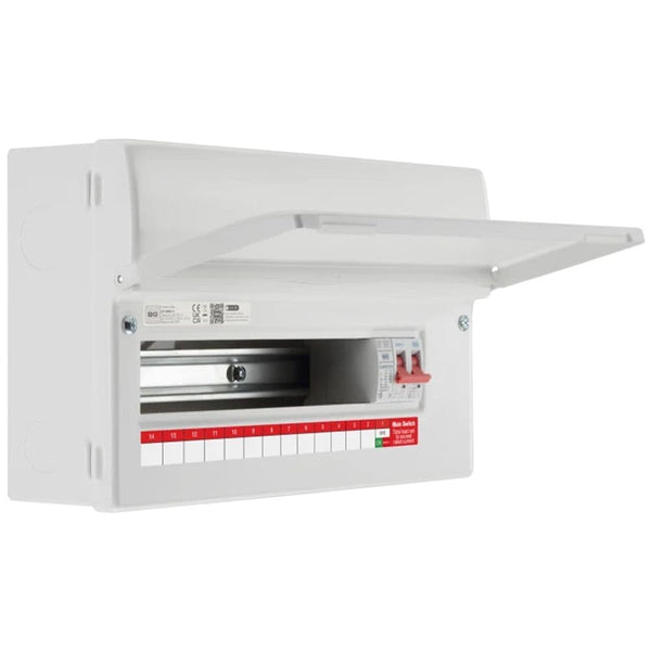 BG Fortress CF19MS16-01 16 Way Main Switch Consumer Unit with SPD ...