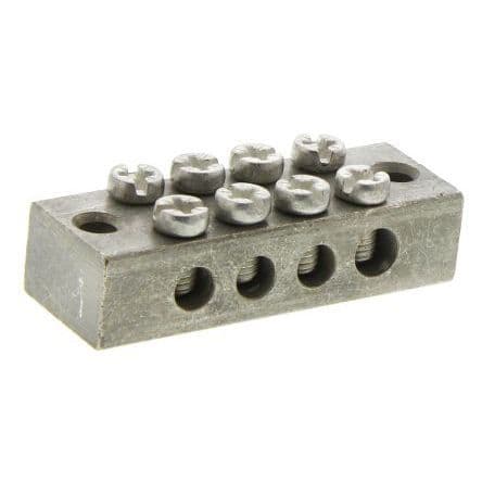 Earth Connection Block 4 Way Earth connecting block BS1872 50.8mm x 19mm x 12mm – Consumer ...
