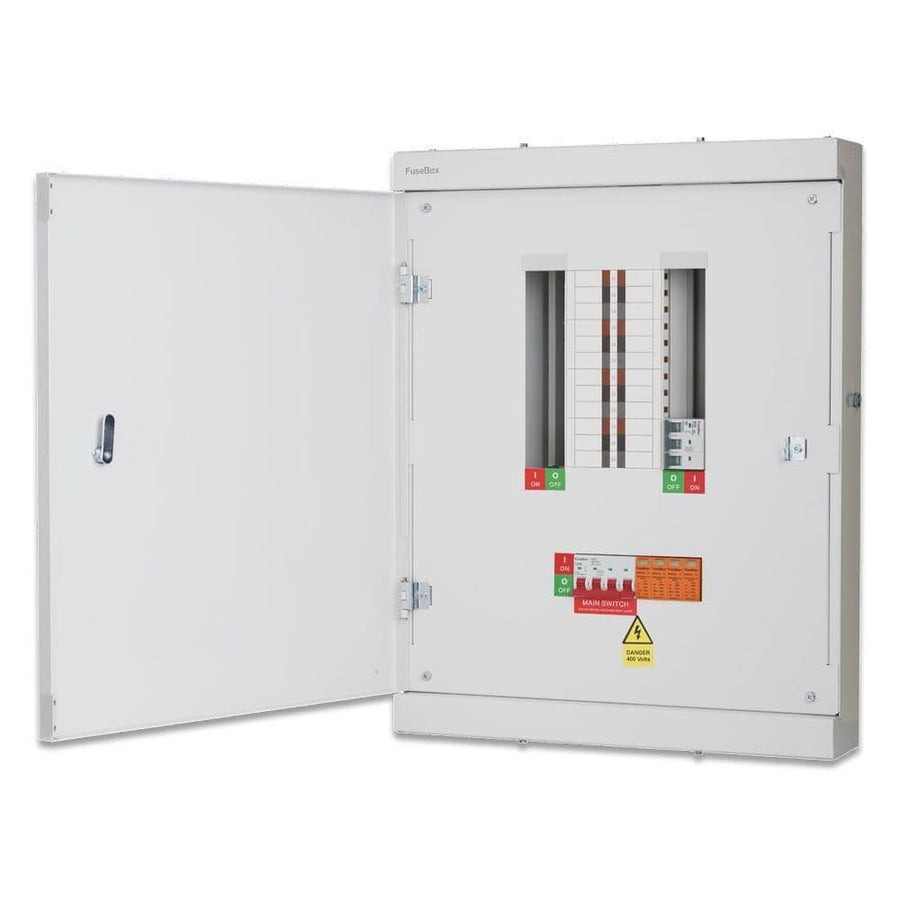FuseBox TPN07FBX 7 Way 125A TPN Distribution Board with SPD – Consumer ...