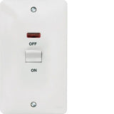 Hager Sollysta WMDP50VN 50A Double Pole Vertical Isolator Switch with LED