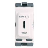 Hager Sollysta WMGKS/EL Grid 20A Double Pole Key EM LTG TEST Switch