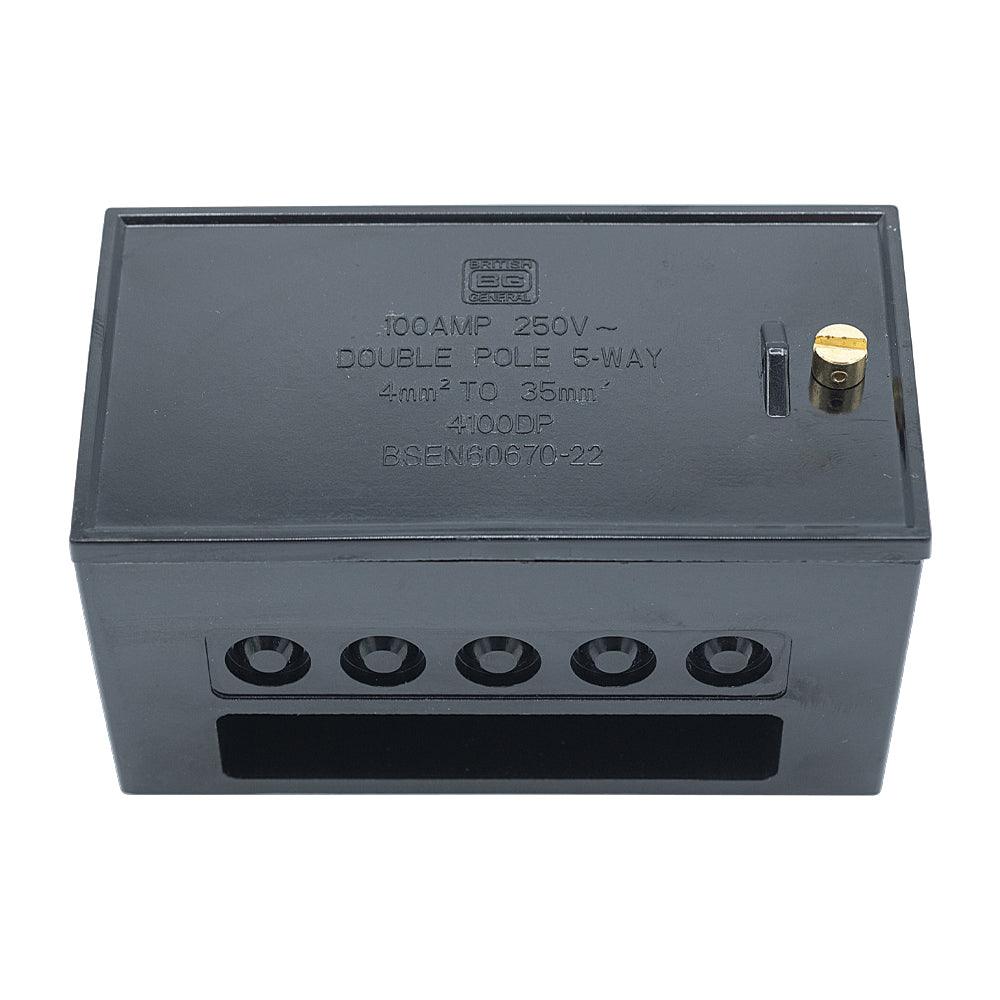 Henley Block BG Electrical 4100DP Brown Heavy Duty 3 Way Double Pole Henley Block BG Electrical 4100DP Brown Heavy Duty 3 Way Double Pole