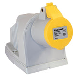 Lewden 16A 2P+E 110V Angled Wall Mounted Socket IP44