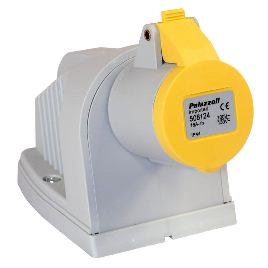 Lewden 16A 2P+E 110V Angled Wall Mounted Socket IP44 | Consumer Unit World