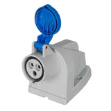 Lewden PM16/541N 16A 230V Surface Angled Socket 2P+E