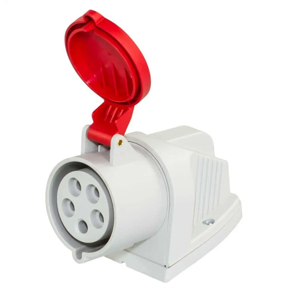 Lewden PM16/548 16A 415V 5 Pin Surface Angled Socket | Consumer Unit World