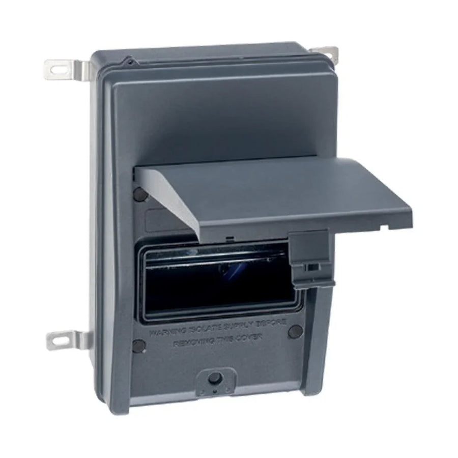 Lewden PRO65-CU06 IP65 6 Way Metal Enclosure | Consumer Unit World