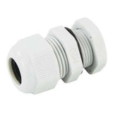 White Packing Gland 20mm Black + Lock Nut